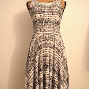 Black and White Print Shift dress